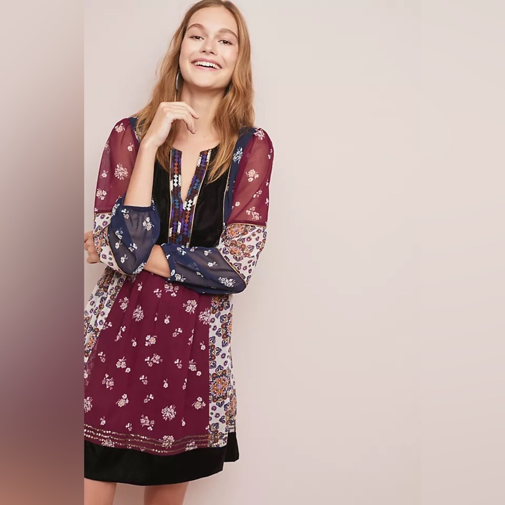 Stunning Anthropologie Maeve quartier Latin dress